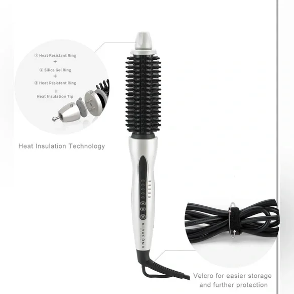 Hair Curler Straightening Brush
